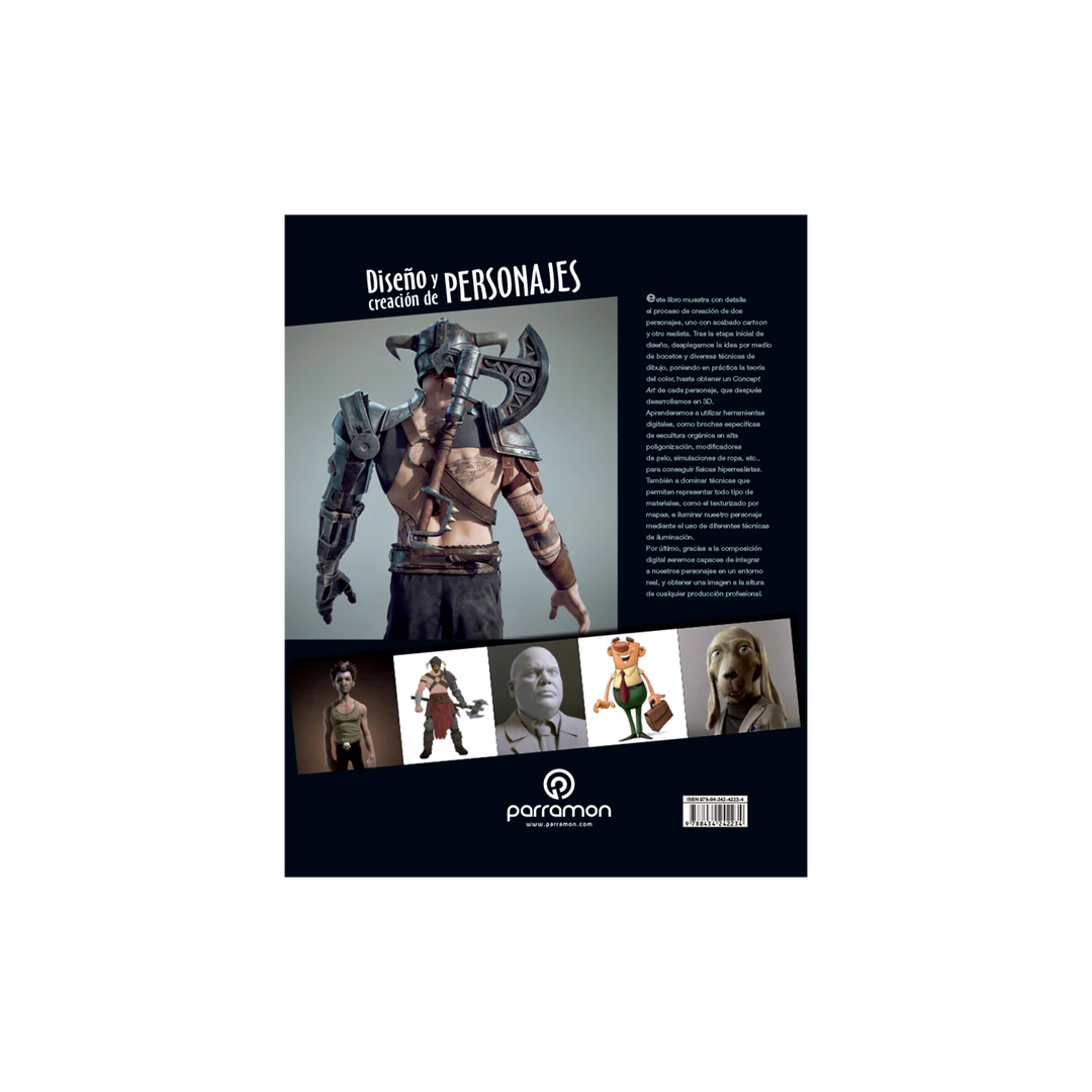 Diseño y creación de personajes. Desde el boceto hasta su realización en 3D.
