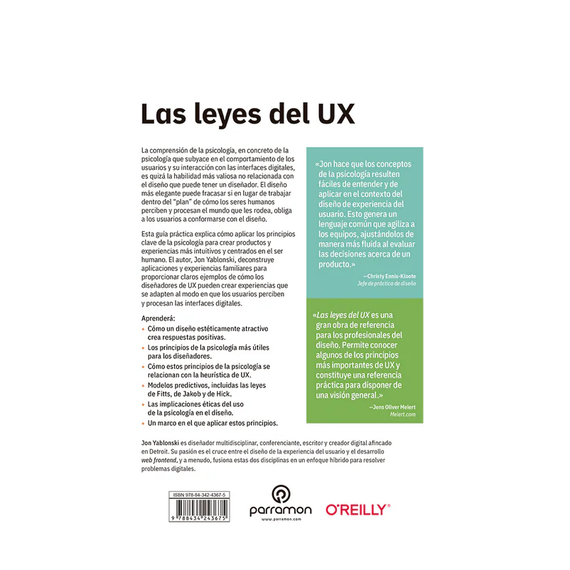 Las leyes del UX. utilizando la psicología para mejorar la experiensa de usuario (UX).