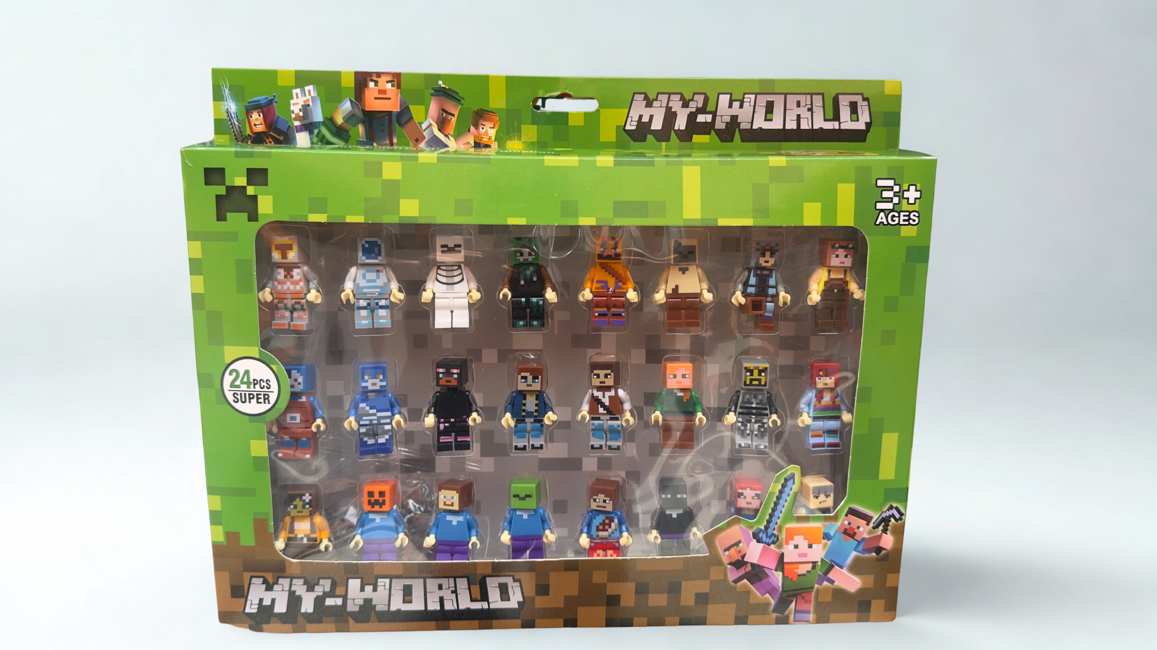 Set de figuras Lego 24 piezas  Minecraft