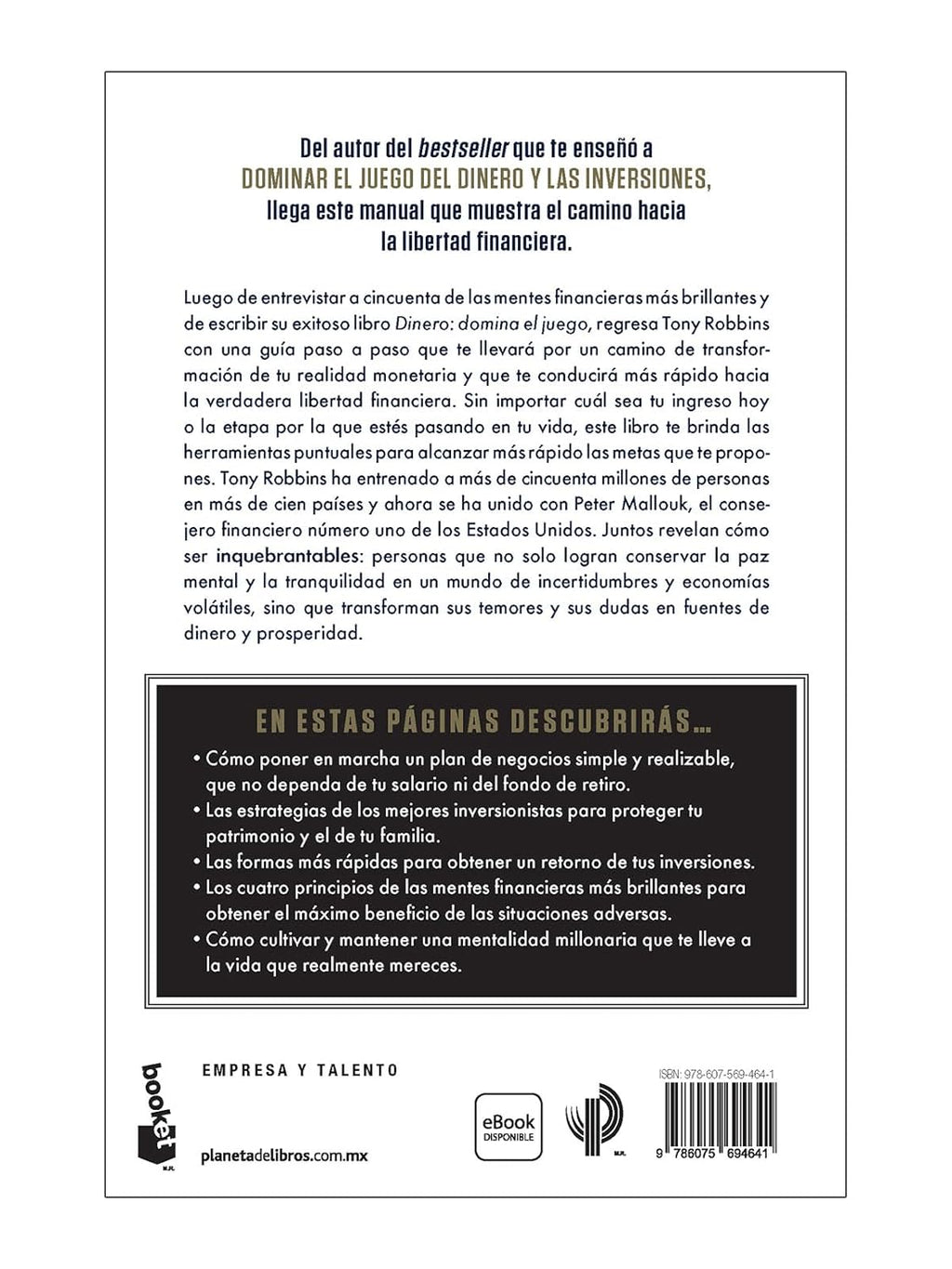Inquebrantable. Tu Guía Para Lograr La Libertad Financiera